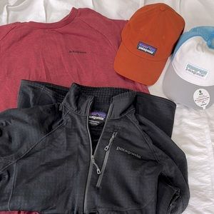Patagonia lot sweatshirt hat half zip